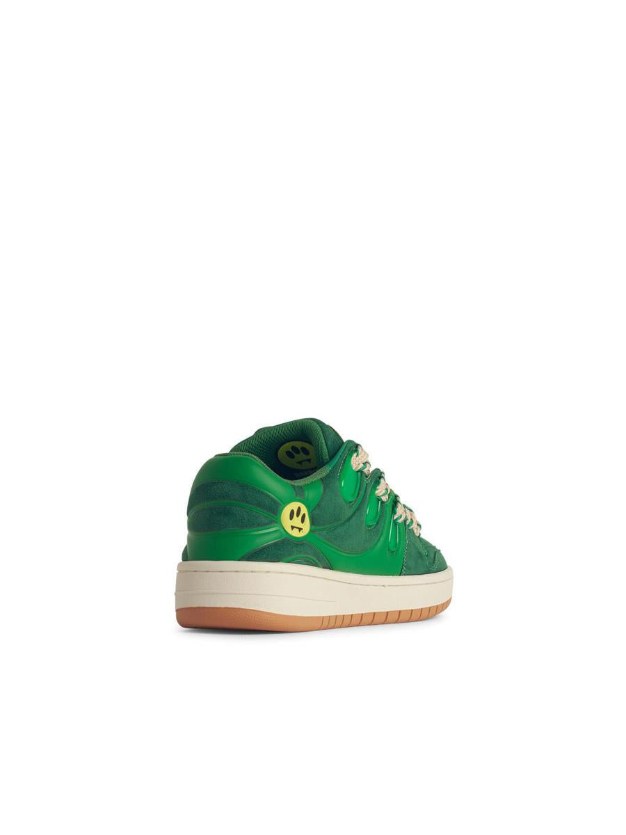 Barrow 'Skate' gröna lädersneakers