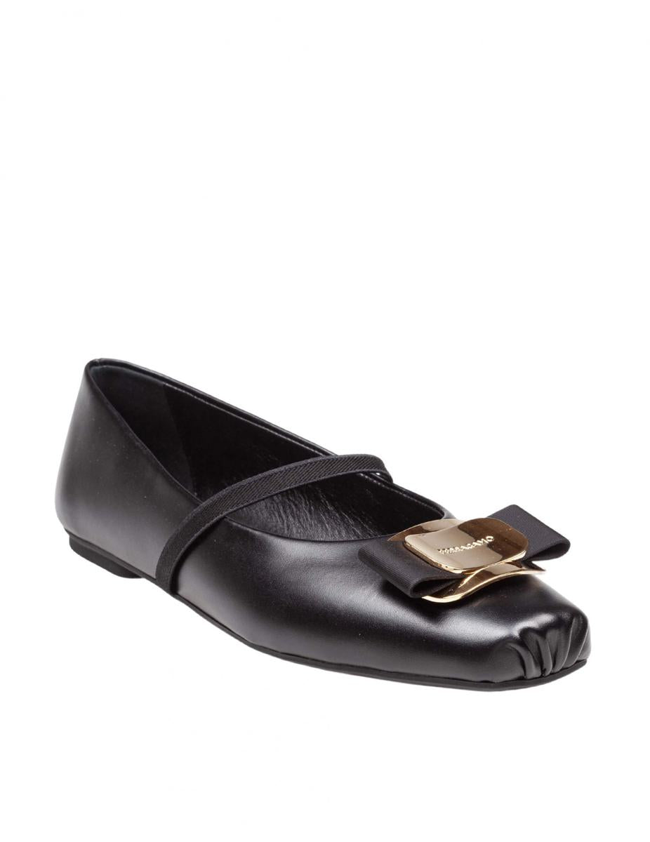 Salvatore Ferragamo mjuka ballerinaskor i läder