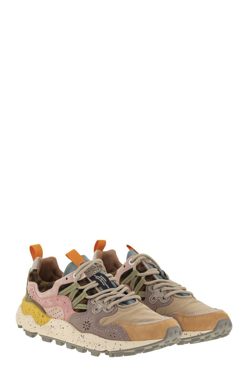 Flower Mountain Yamano 3 - Sneakers i mocka och tekniskt tyg