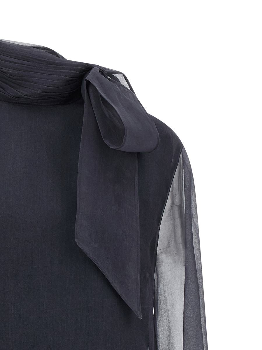 Brunello Cucinelli Crispy Silk Blus