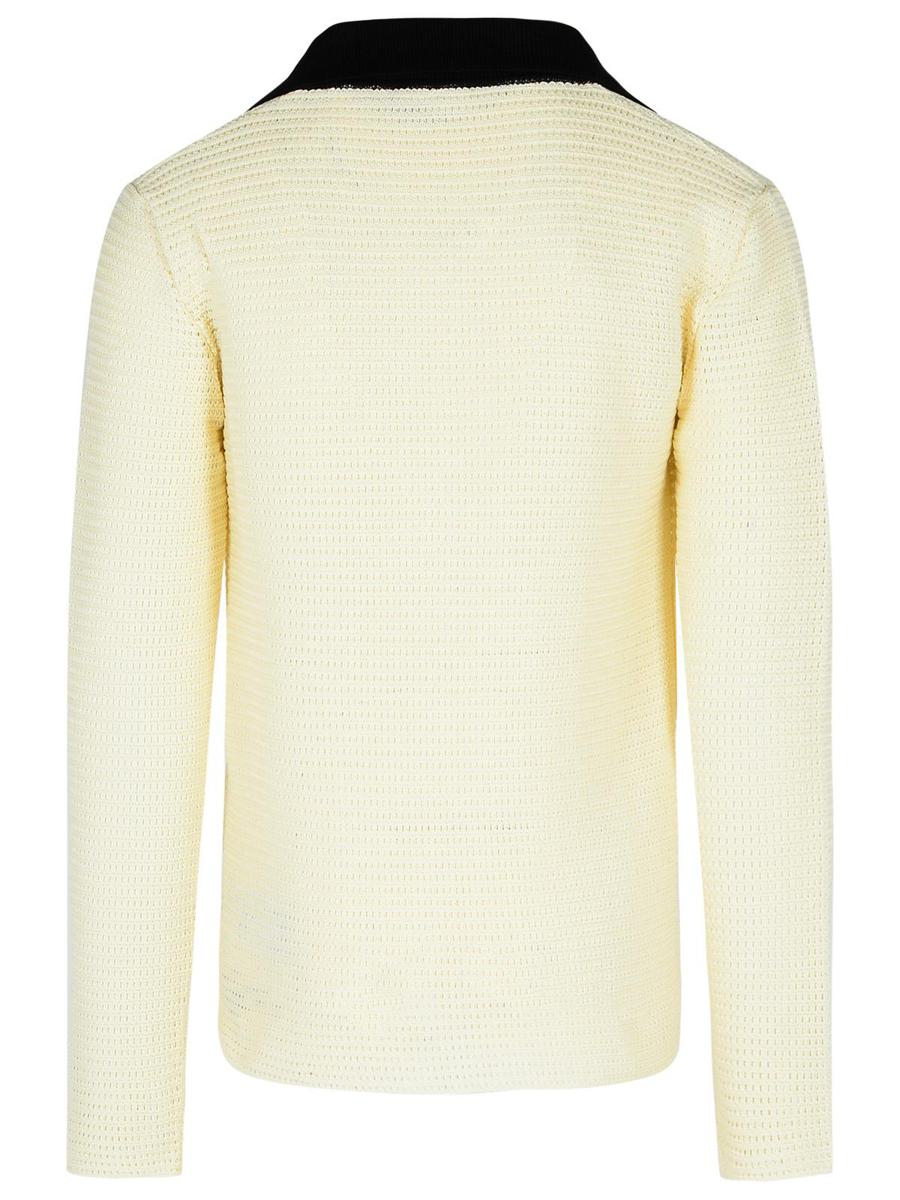 Jil Sander Vit Bomullspikétröja