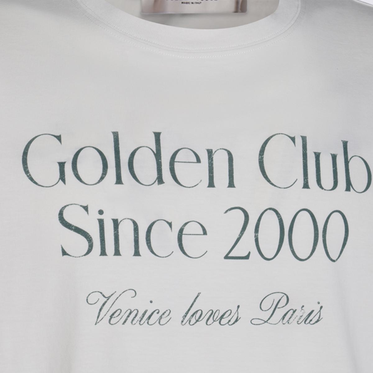 Golden Goose Vit Bomulls-T-shirt