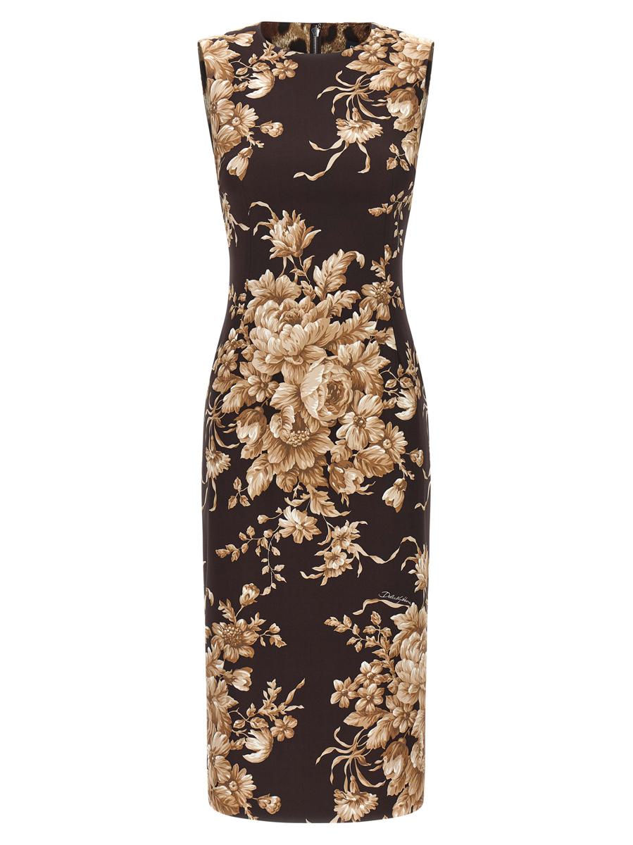 Dolce & Gabbana Rosmönstrad Klänning