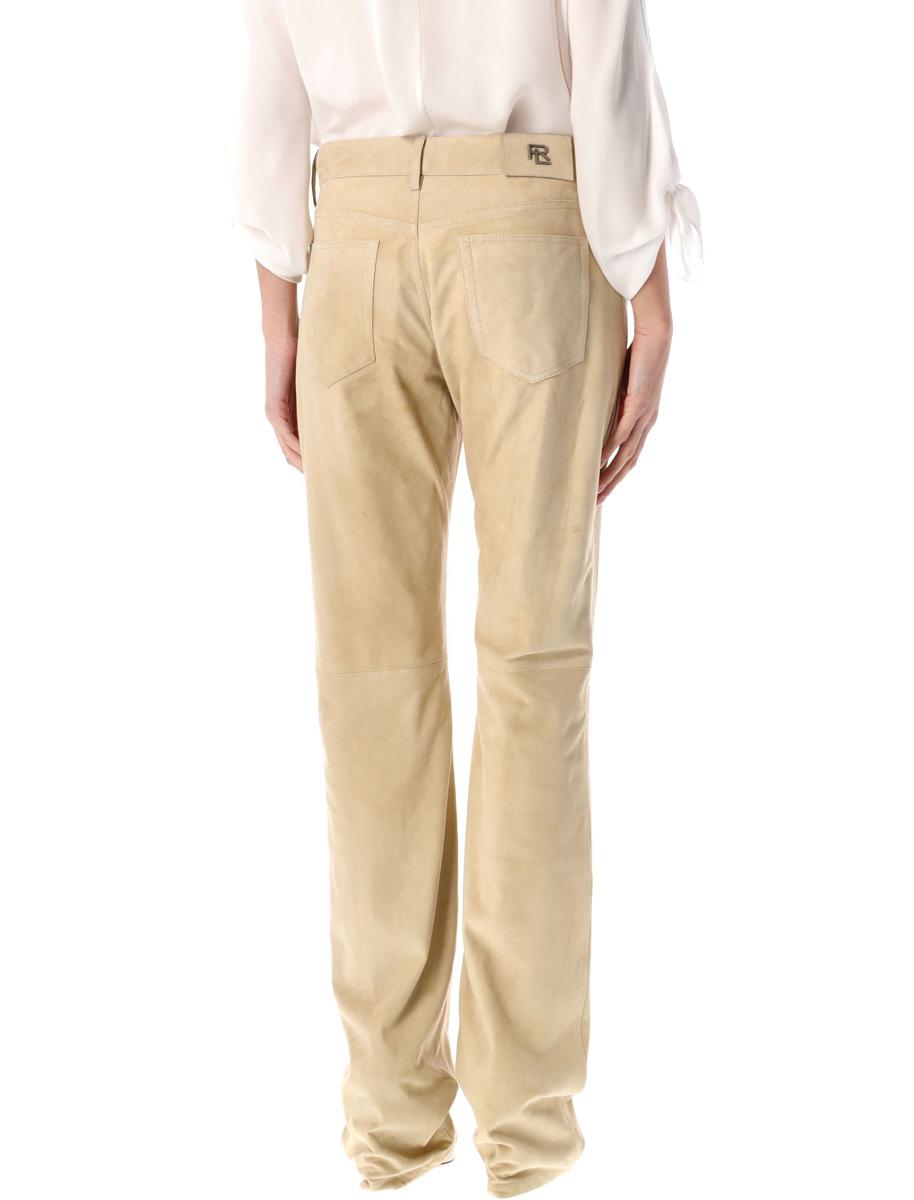Ralph Lauren Mocka Läderbyxor
