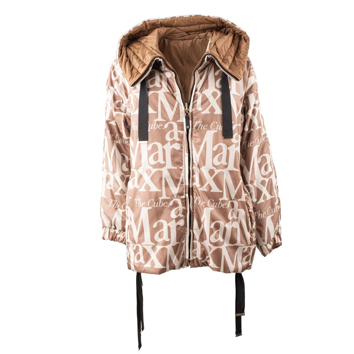 Max Mara Vändbar Dunjacka Med Kamelfärgad Huva