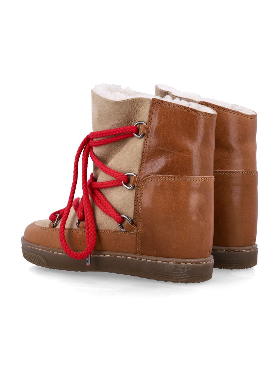 Isabel Marant Nowles Shearling snörningsstövlar