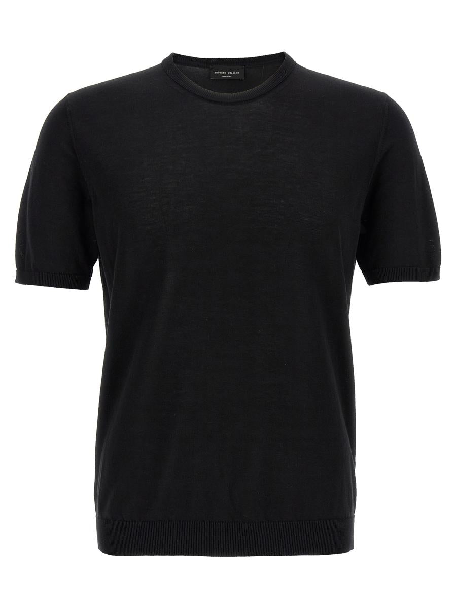 Roberto Collina Stickad T-shirt