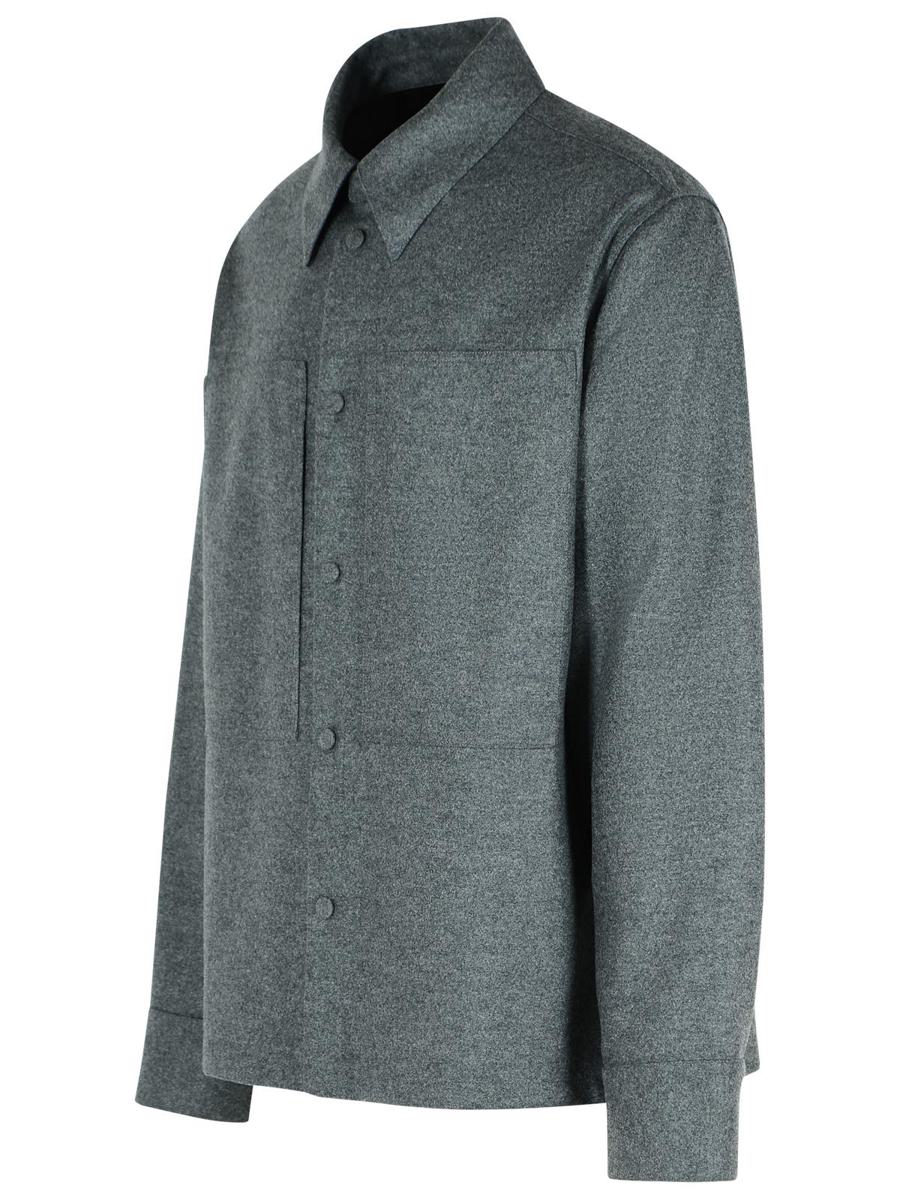 Jil Sander Grå Ylleskjorta