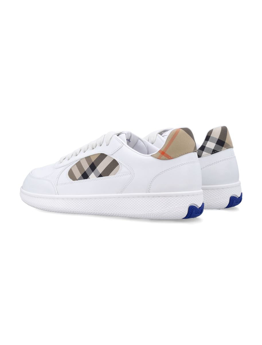 Burberry Läder- och Rutiga Terrace Sneakers