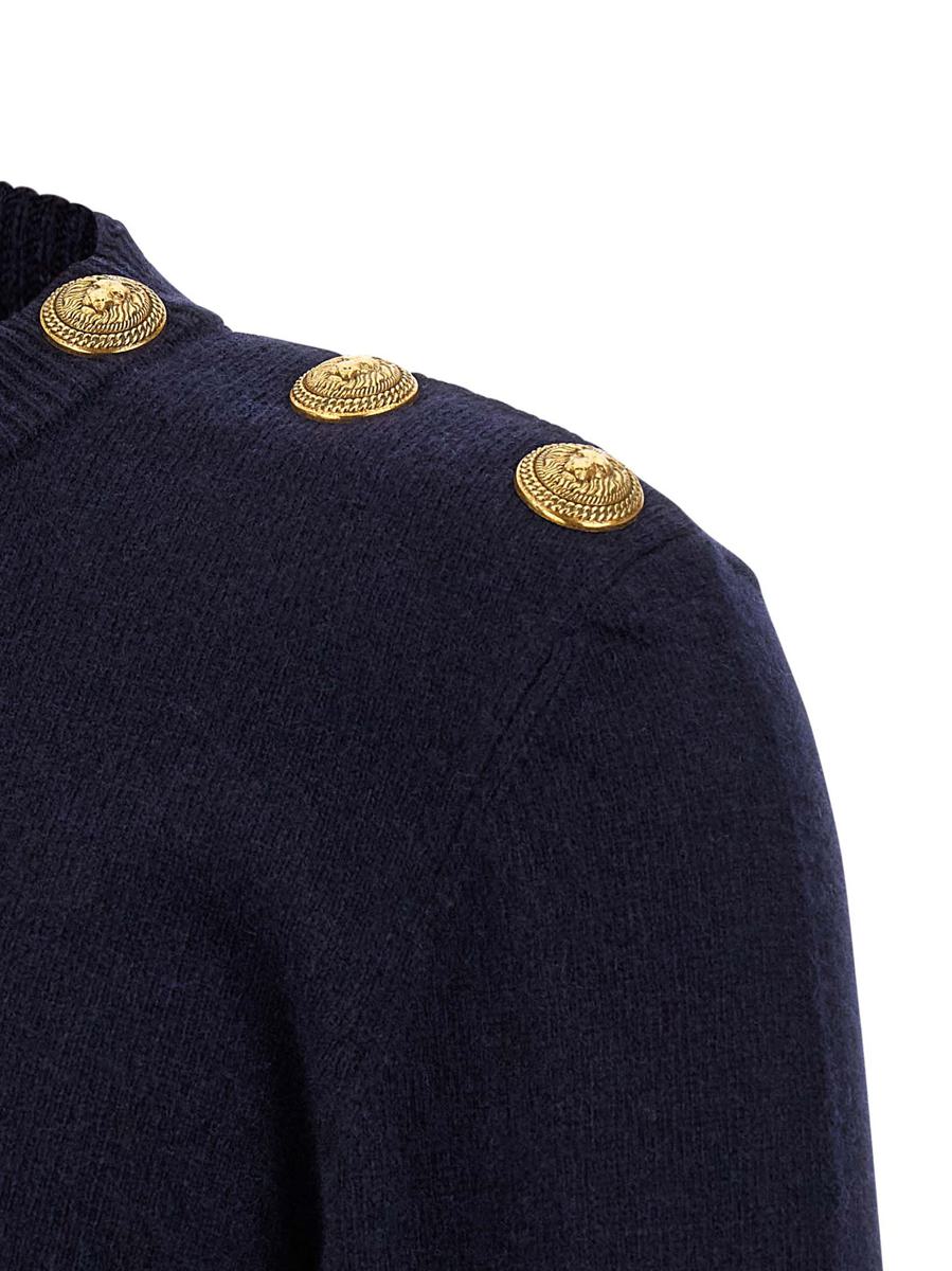 Balmain 'Leone Catena' Knapptröja