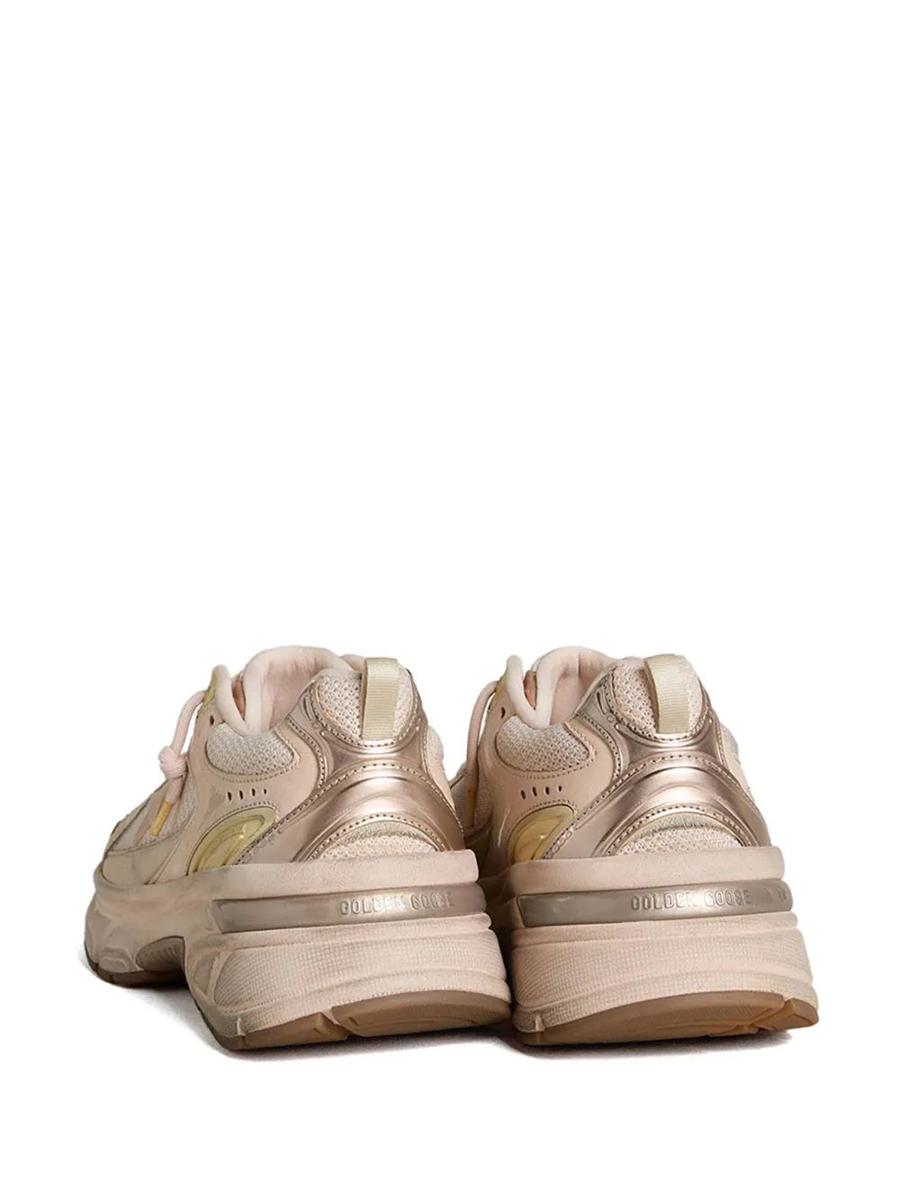 Golden Goose Lightstar Net Läder Och Mocka Ovandel TPU Star Net Häl Och Sporra