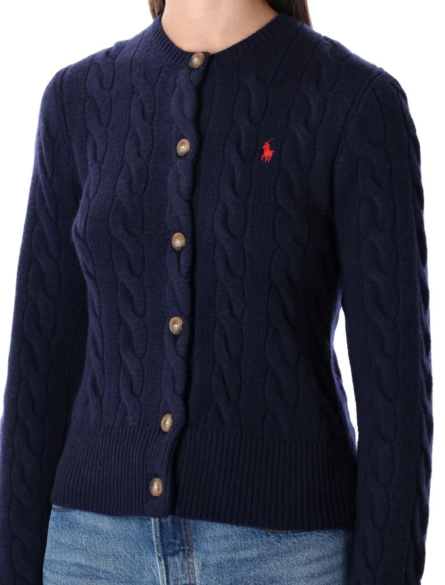 Polo Ralph Lauren Kabelstickad kofta i ull och kashmir