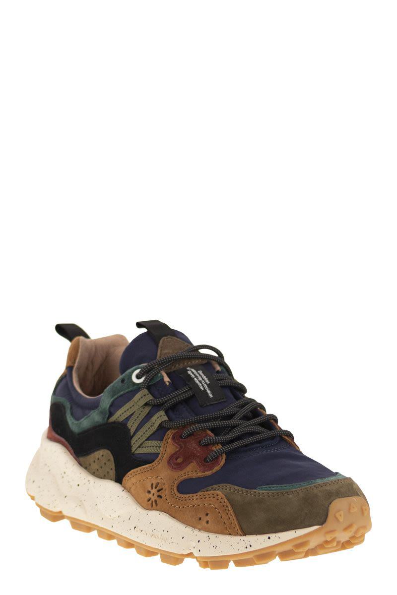 Flower Mountain Yamano 3 - Sneakers i mocka och tekniskt tyg