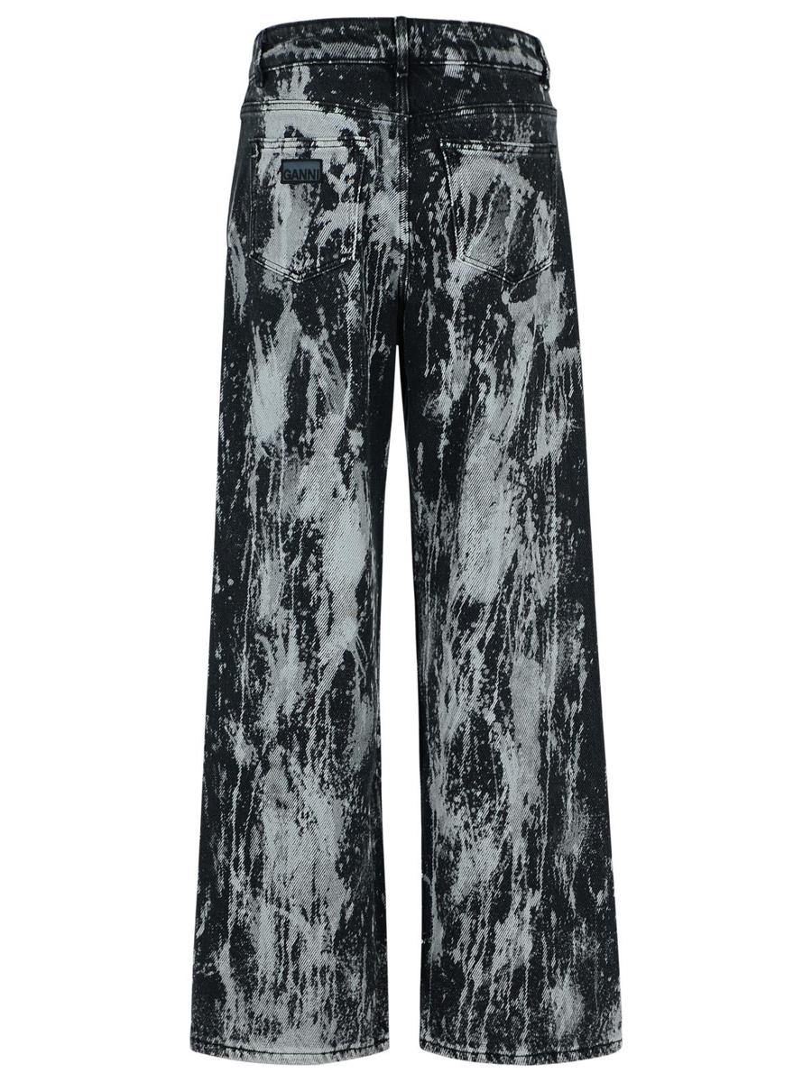 Ganni 'Izey' svarta bomullsjeans