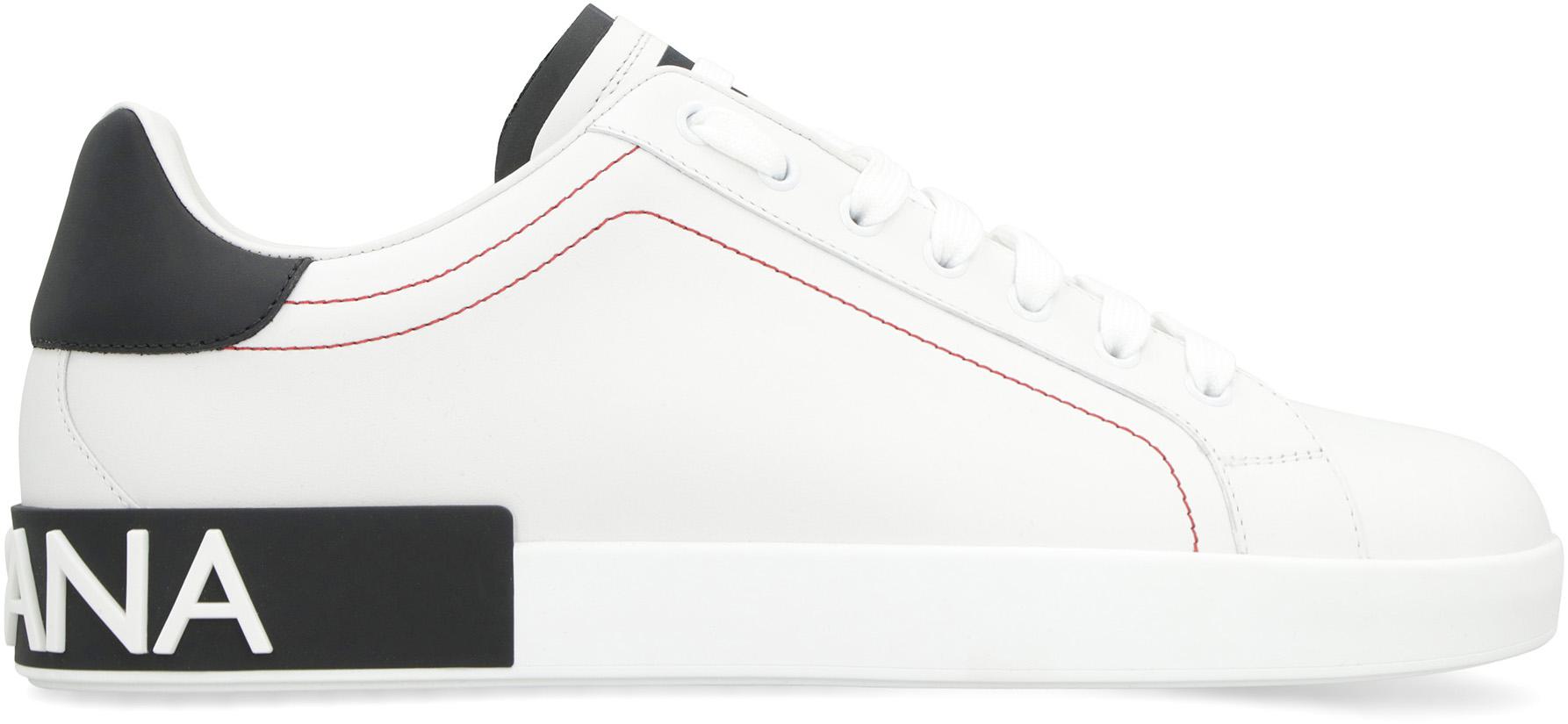 Dolce & Gabbana Portofino låga sneakers i läder