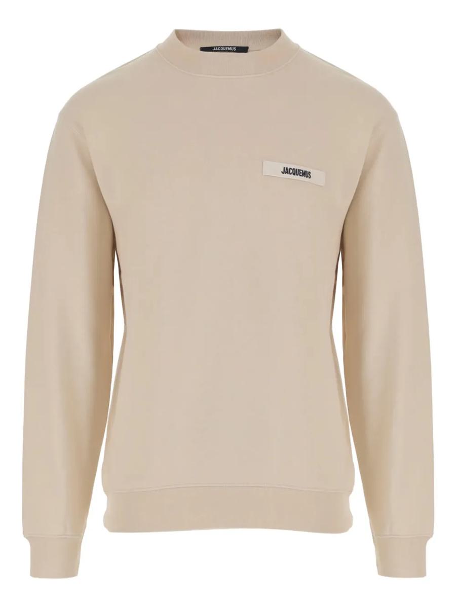 Jacquemus The Gros Grain – Rundkragetröja med logotypplakett