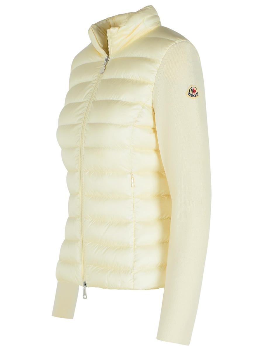 Moncler svart jacka i ullblandning