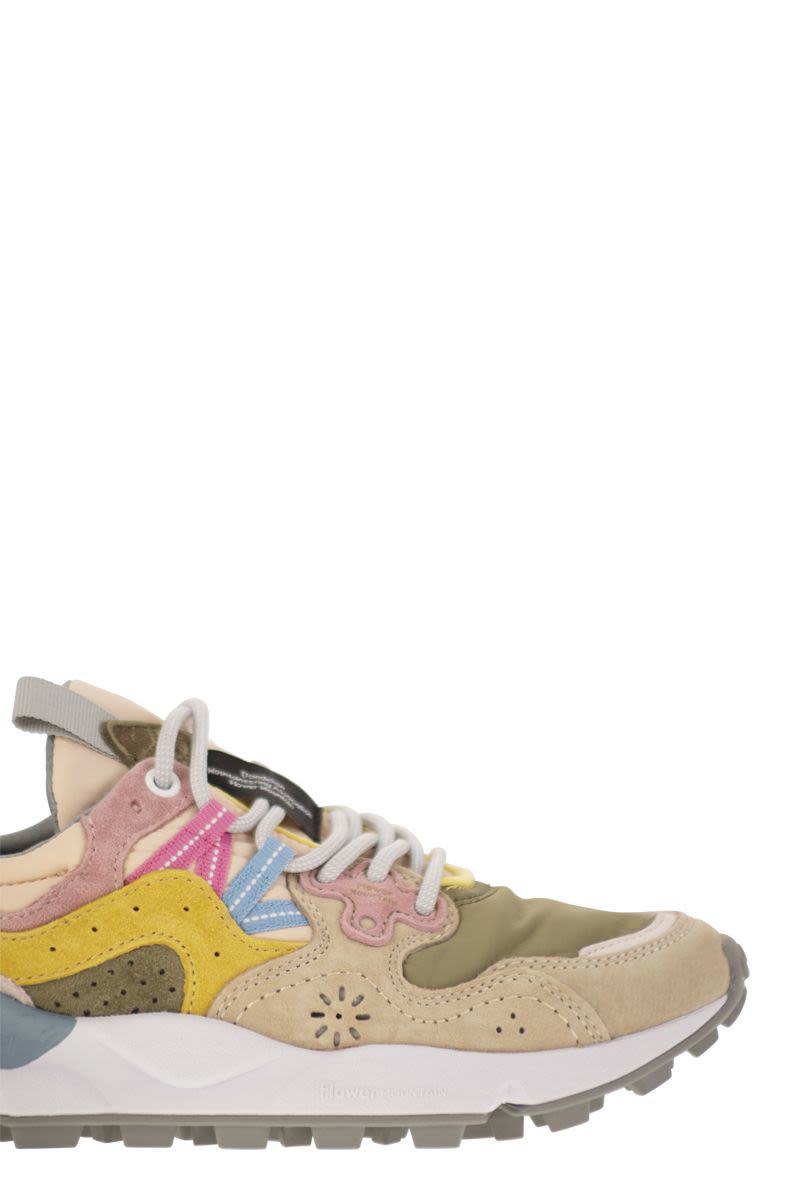 Flower Mountain Yamano 3 - Sneakers i mocka och tekniskt tyg