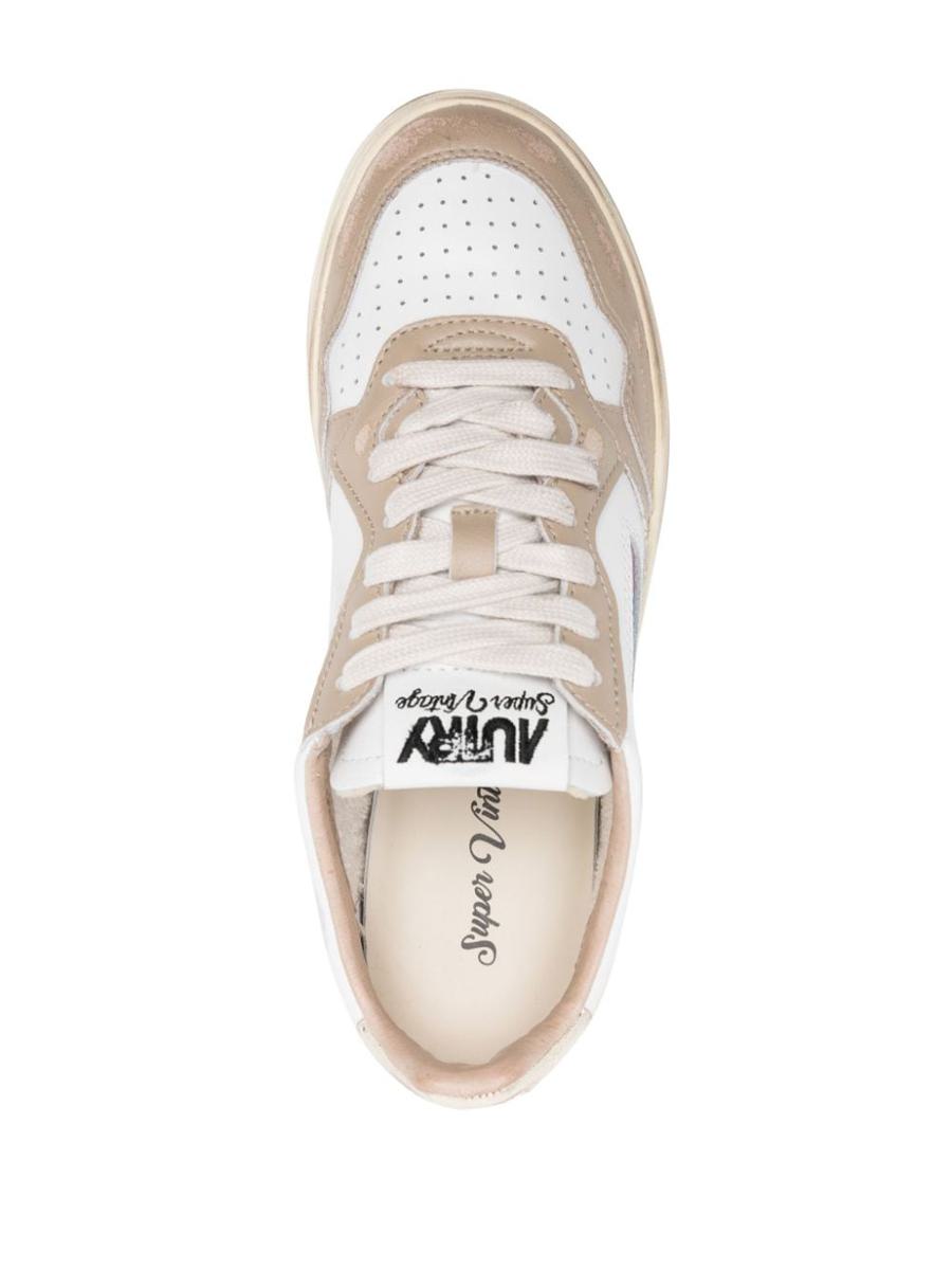 Autry Super Vintage låga lädersneakers