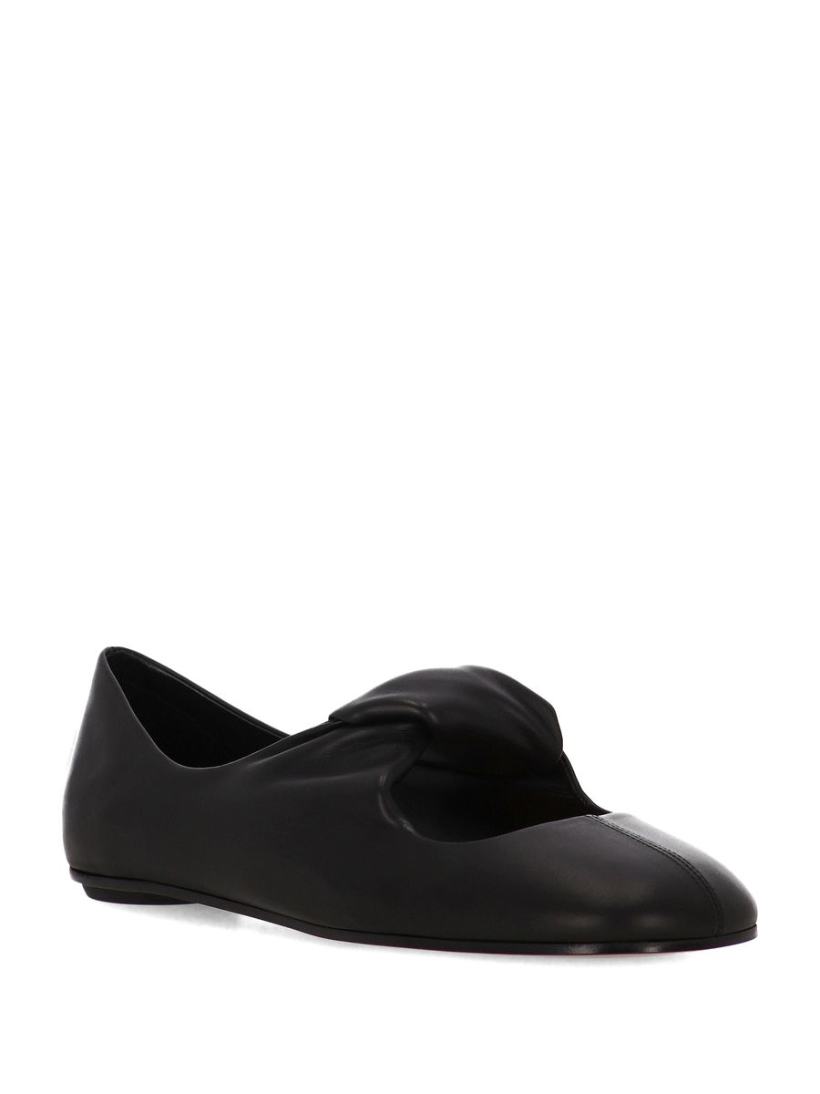 Alexander McQueen Ballerinaskor med vriden detalj