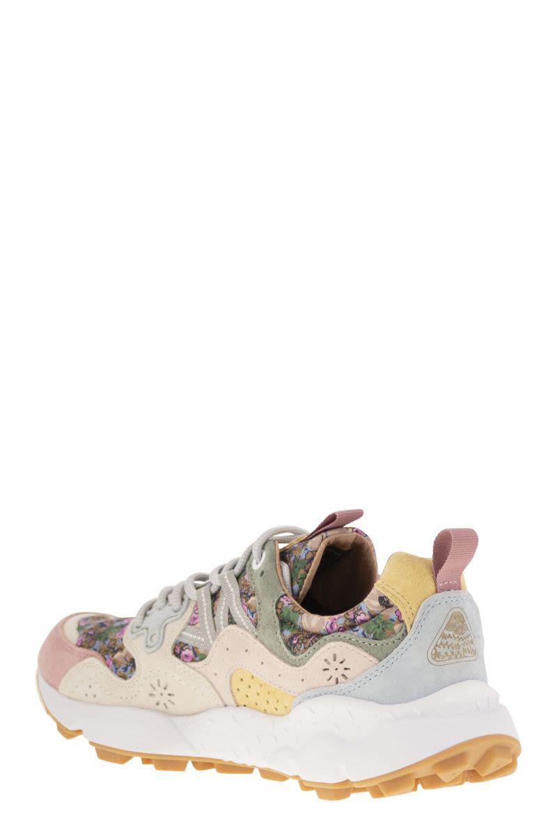 Flower Mountain Yamano 3 - Sneakers i mocka och tekniskt tyg