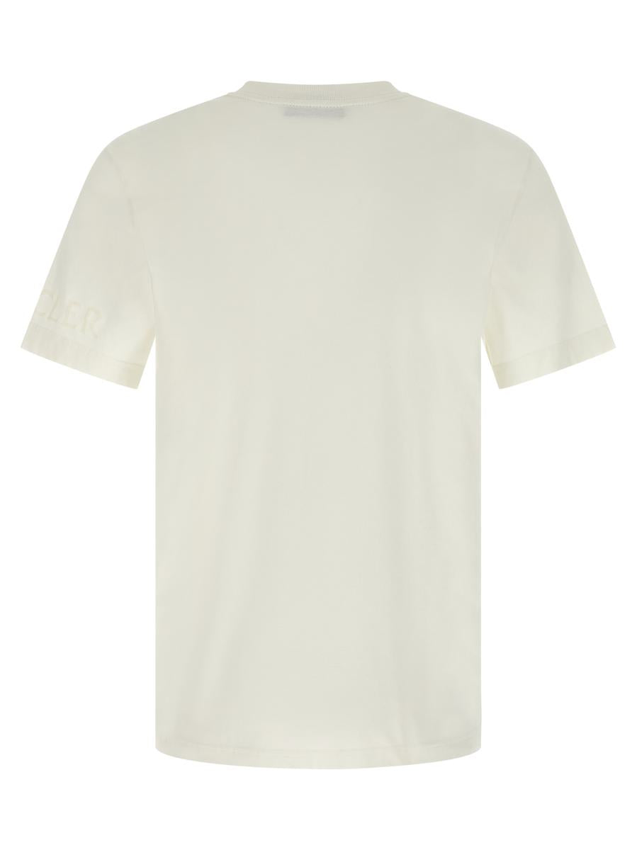 Moncler-t-shirt med logotyp