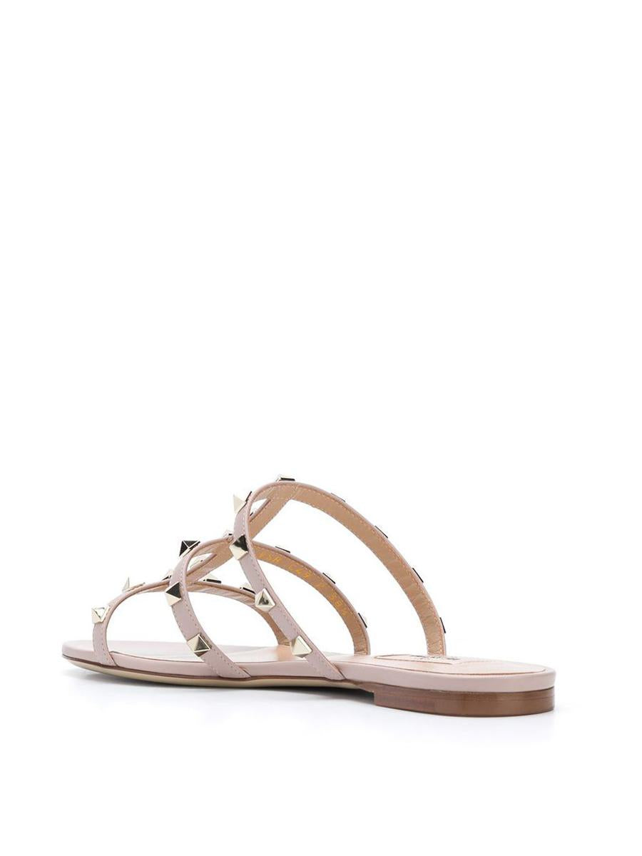 Valentino Garavani Rockstud platta sandaler i läder