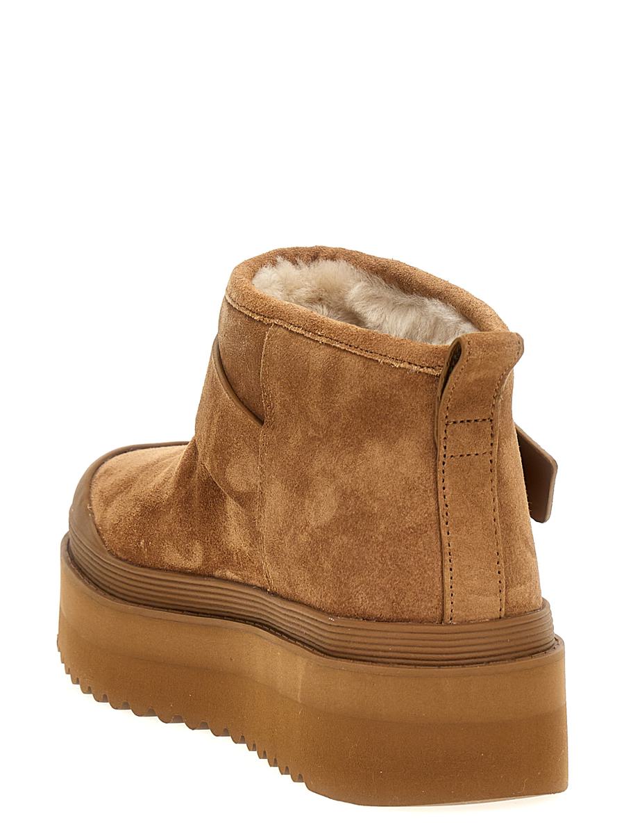 Tory Burch 'Mellow Shearling Platform' Ankelstövlar