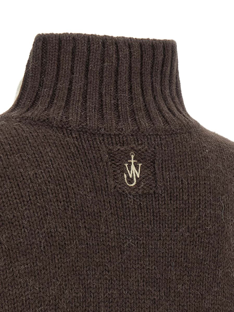 JW Anderson 'Tvåfärgad prickig ficktröja'