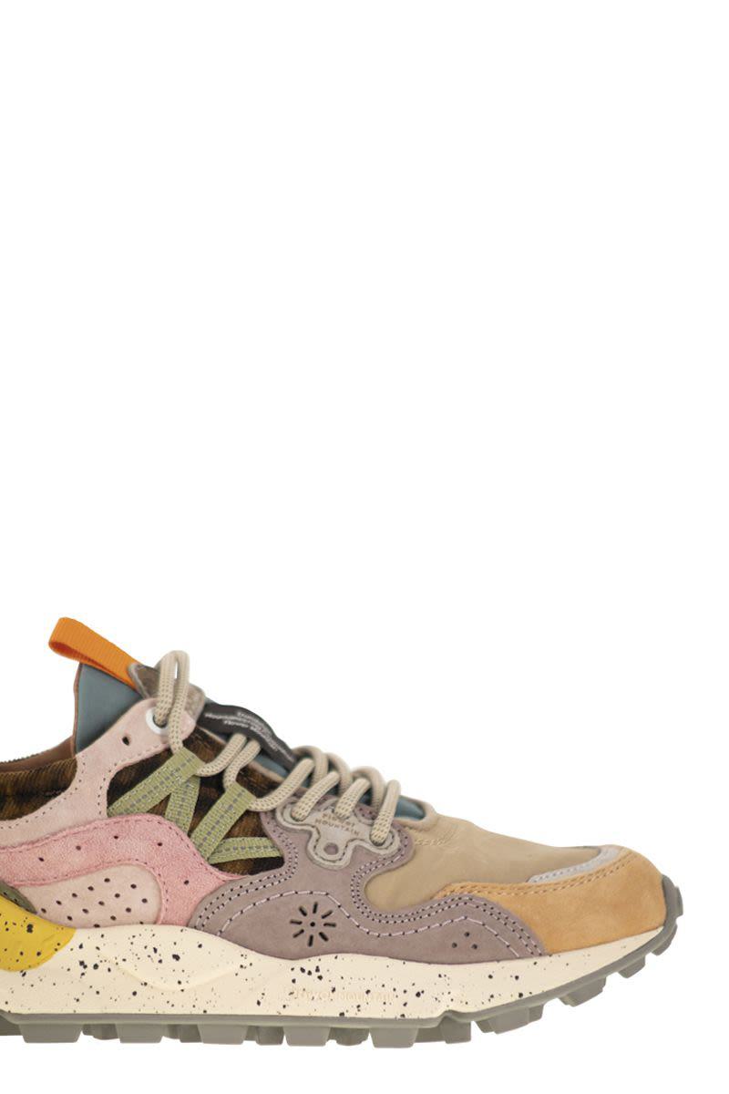 Flower Mountain Yamano 3 - Sneakers i mocka och tekniskt tyg