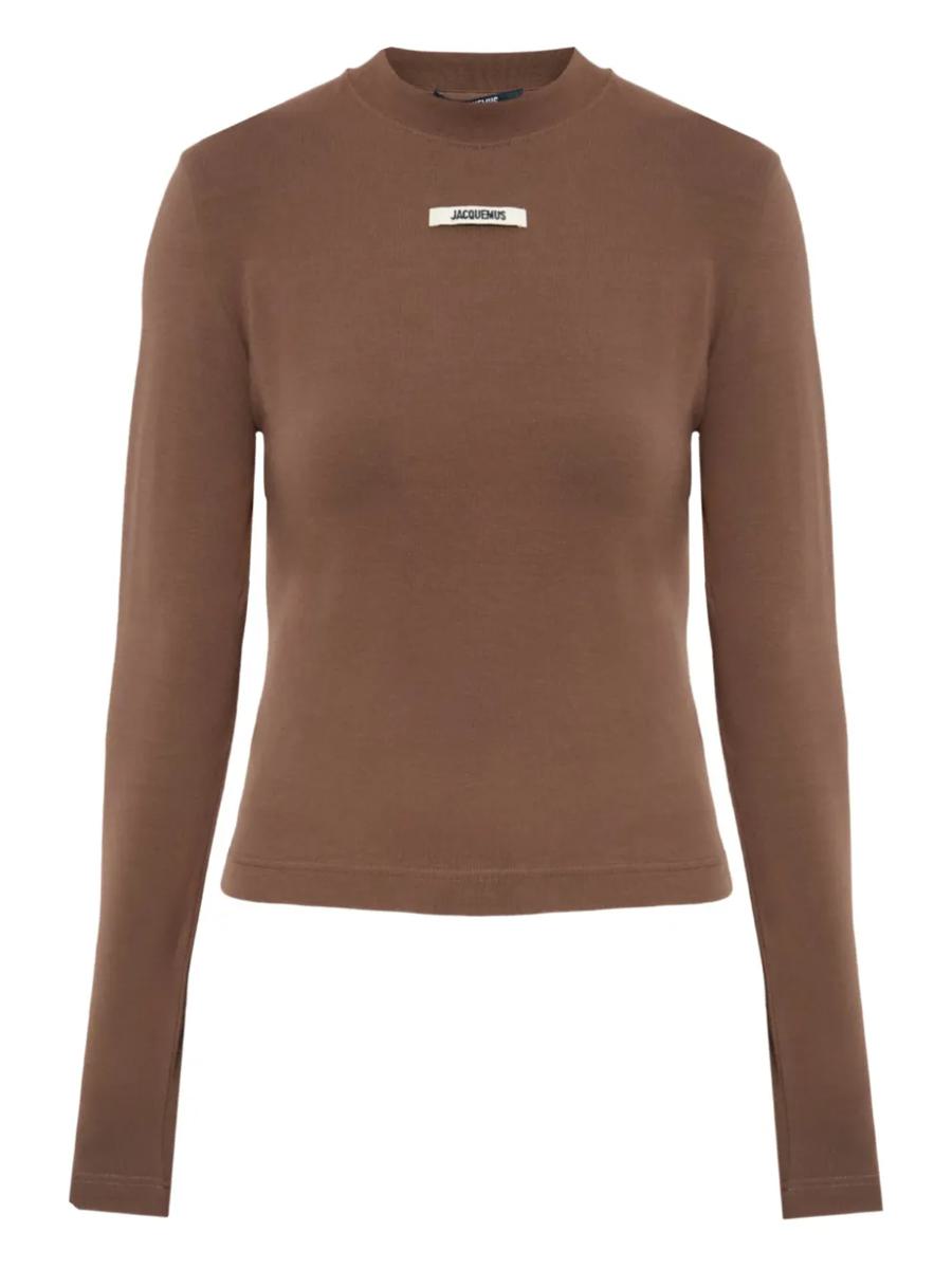 Jacquemus långärmad t-shirt med logotyp