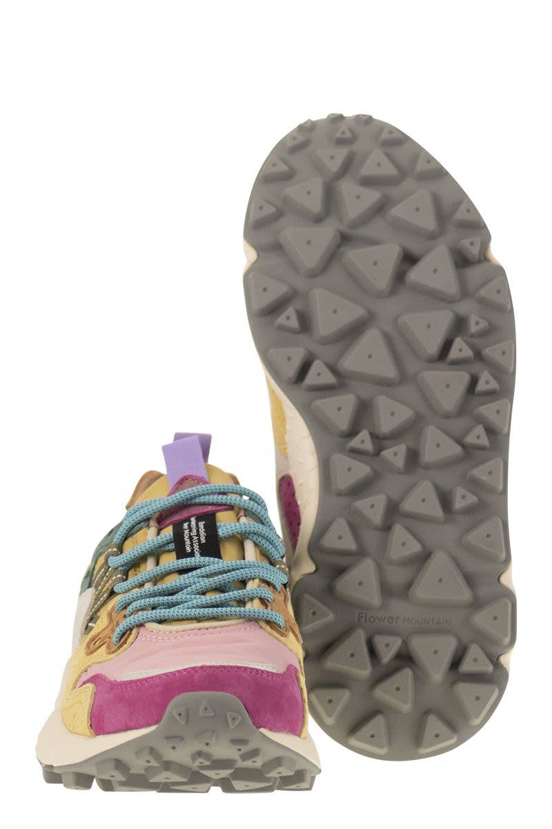 Flower Mountain Yamano 3 - Sneakers i mocka och tekniskt tyg