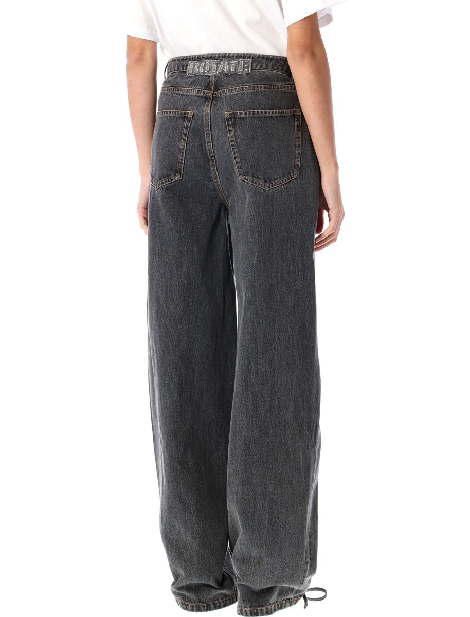 Rotate Birger Christensen Denim Snörade Benbyxor