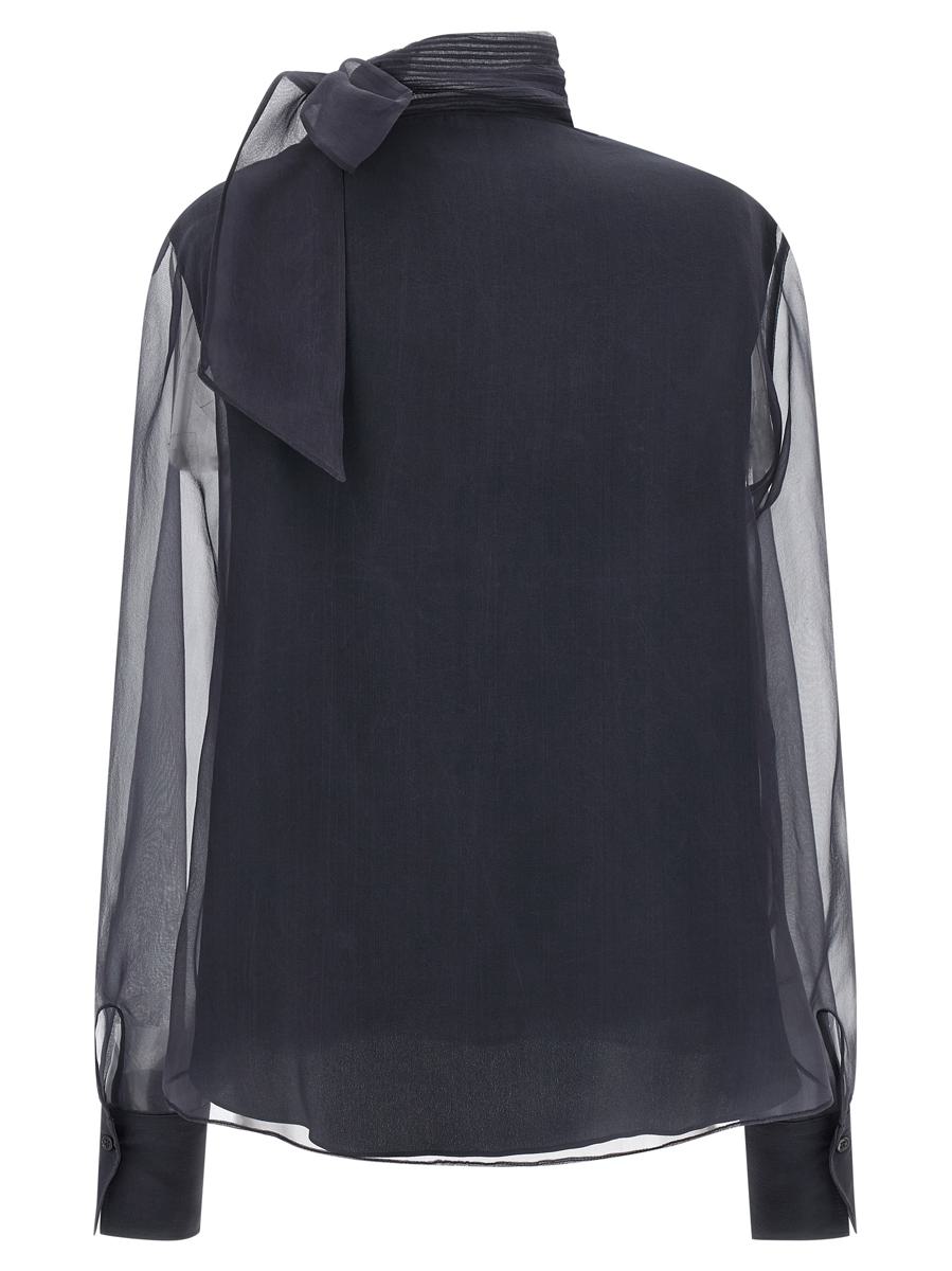 Brunello Cucinelli Crispy Silk Blus