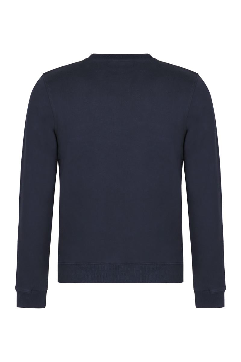 Maison Kitsuné bomullströja med rund hals