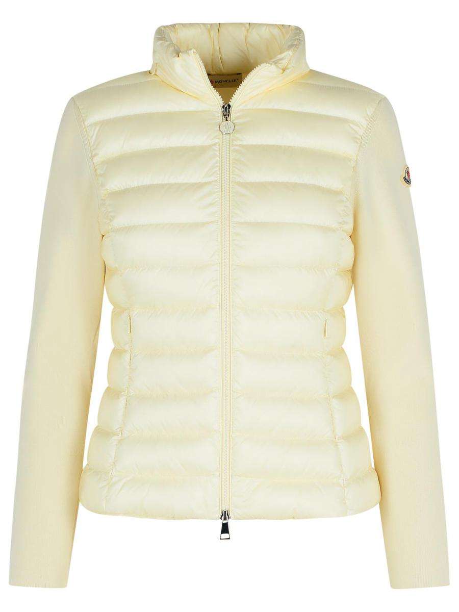 Moncler svart jacka i ullblandning