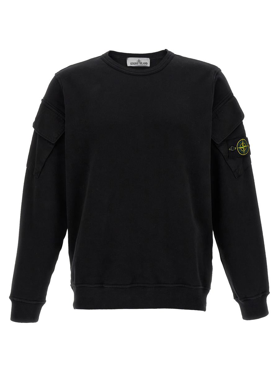 Stone Island-tröja med logotypmärke