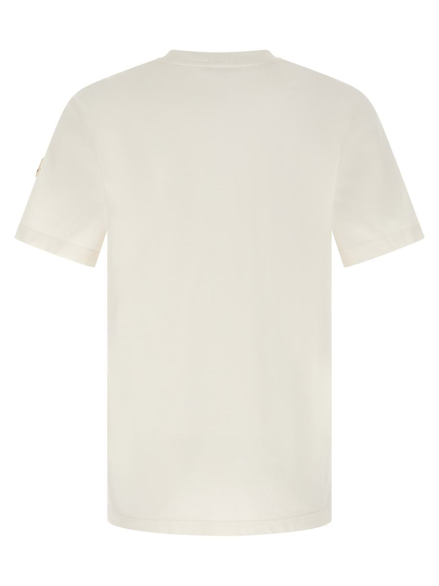 Moncler Flockad Logotyp T-shirt