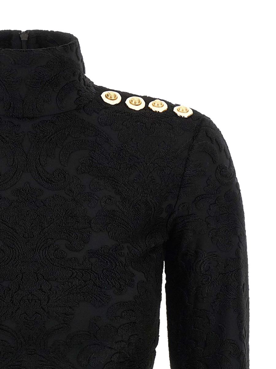 Balmain-topp 'Barocco'-mönster