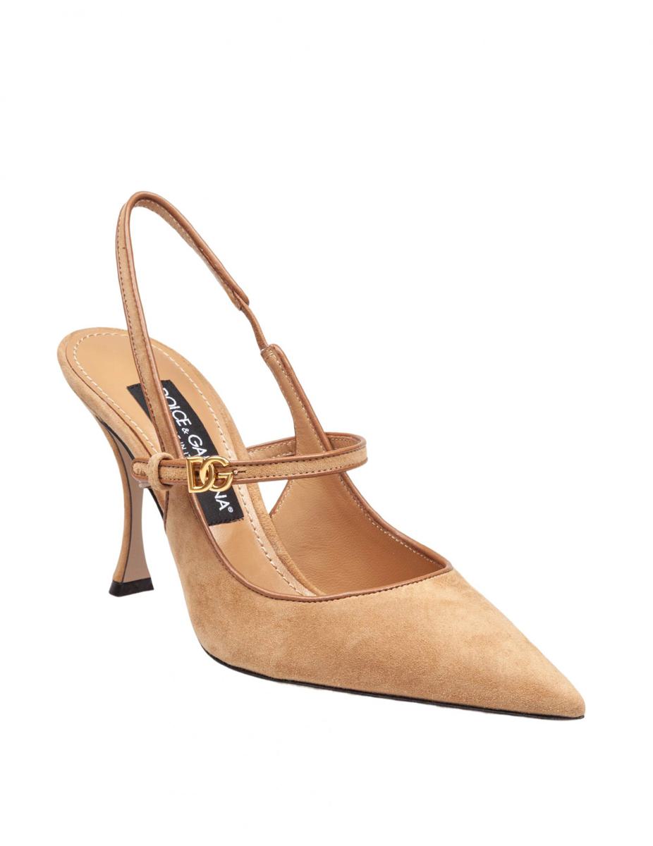 Dolce & Gabbana Slingbacks i mocka och nappa