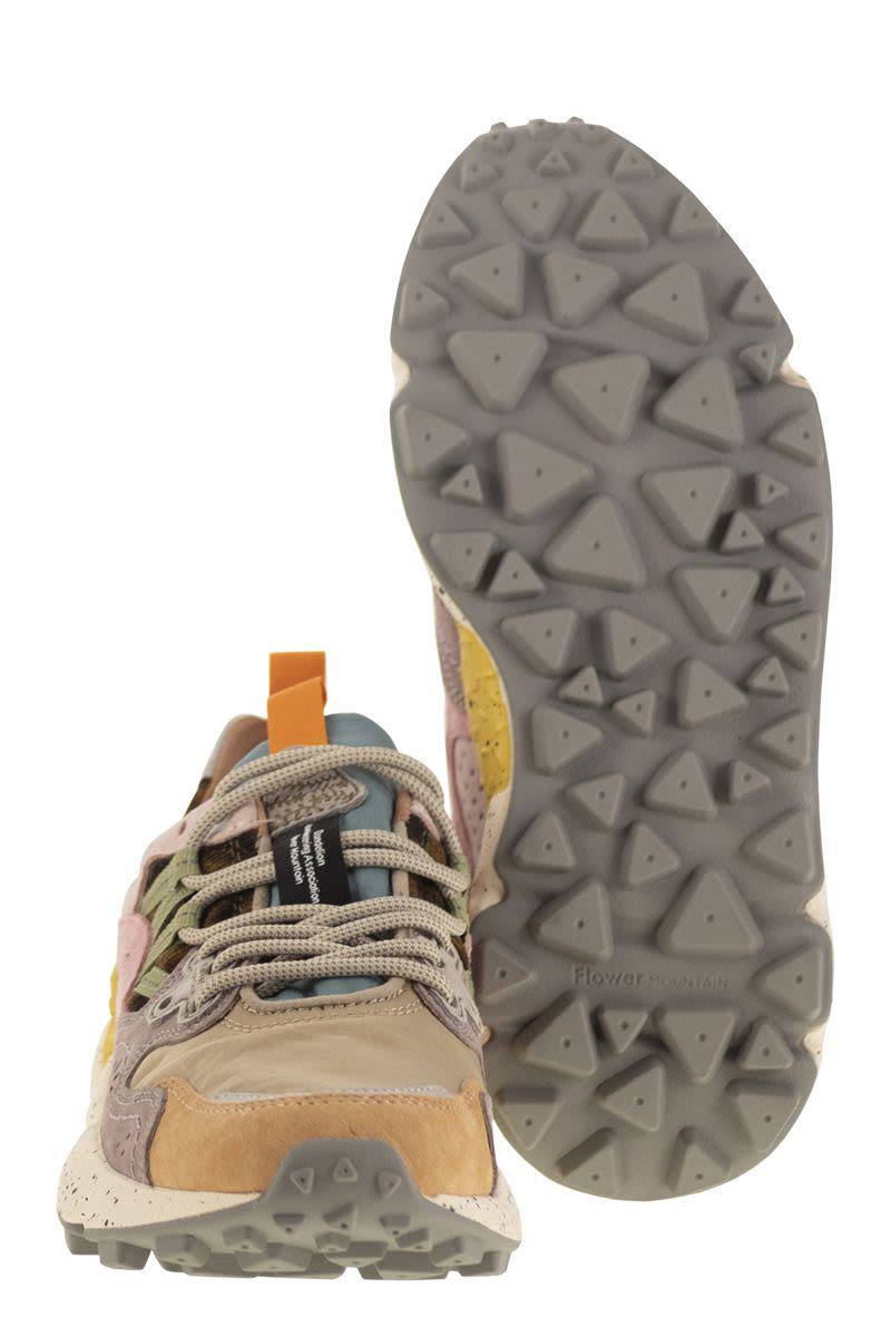 Flower Mountain Yamano 3 - Sneakers i mocka och tekniskt tyg