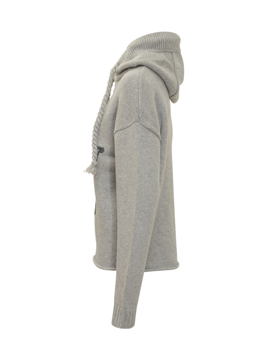 JW Anderson JW Sweatshirt. Anderson med huva och broderad logotyp