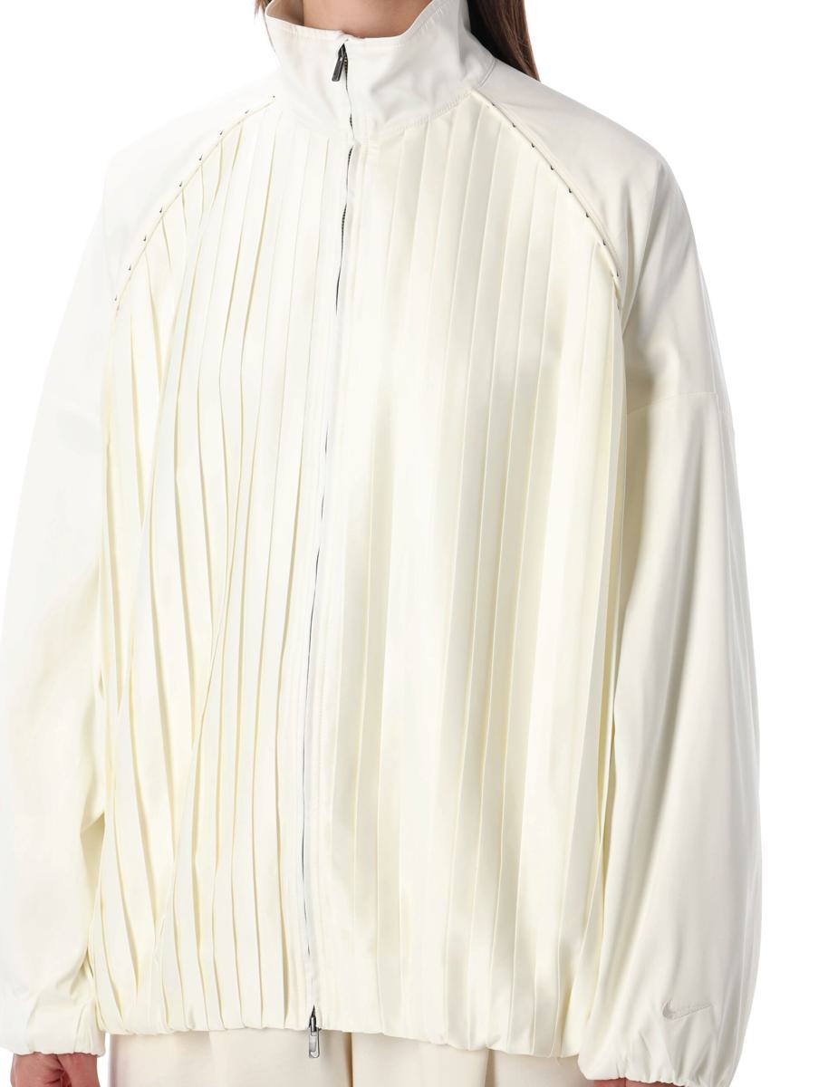 Nike Satin Plisserad Oversized Träningsjacka Sportkollektion