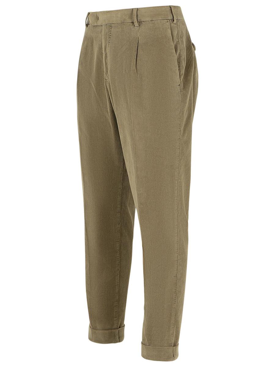 Pt Torino Beige Byxor i Bomullsblandning