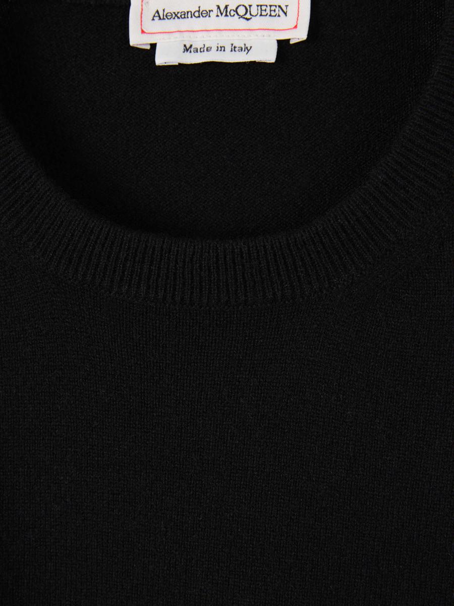 Alexander McQueen kashmirtröja med logotyp