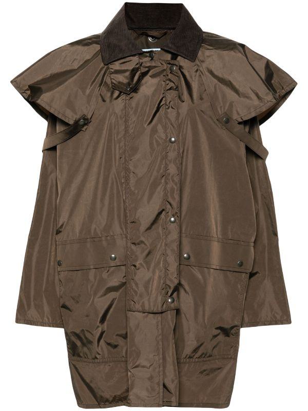 Prada Corduroy-krage Stormjacka