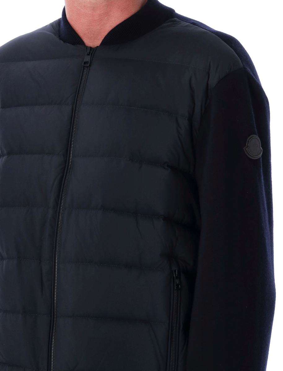 Moncler Ullkofta Med Vadderad Framsida