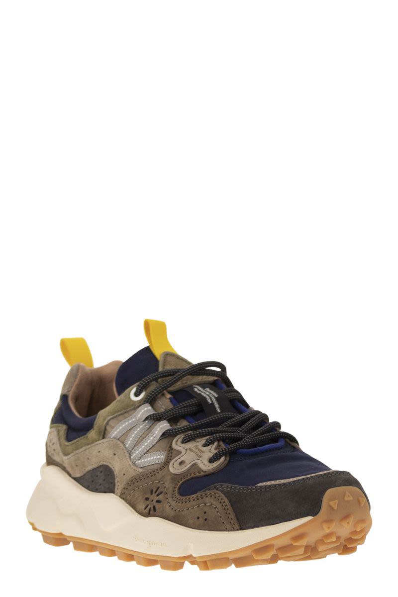 Flower Mountain Yamano 3 - Sneakers i mocka och tekniskt tyg