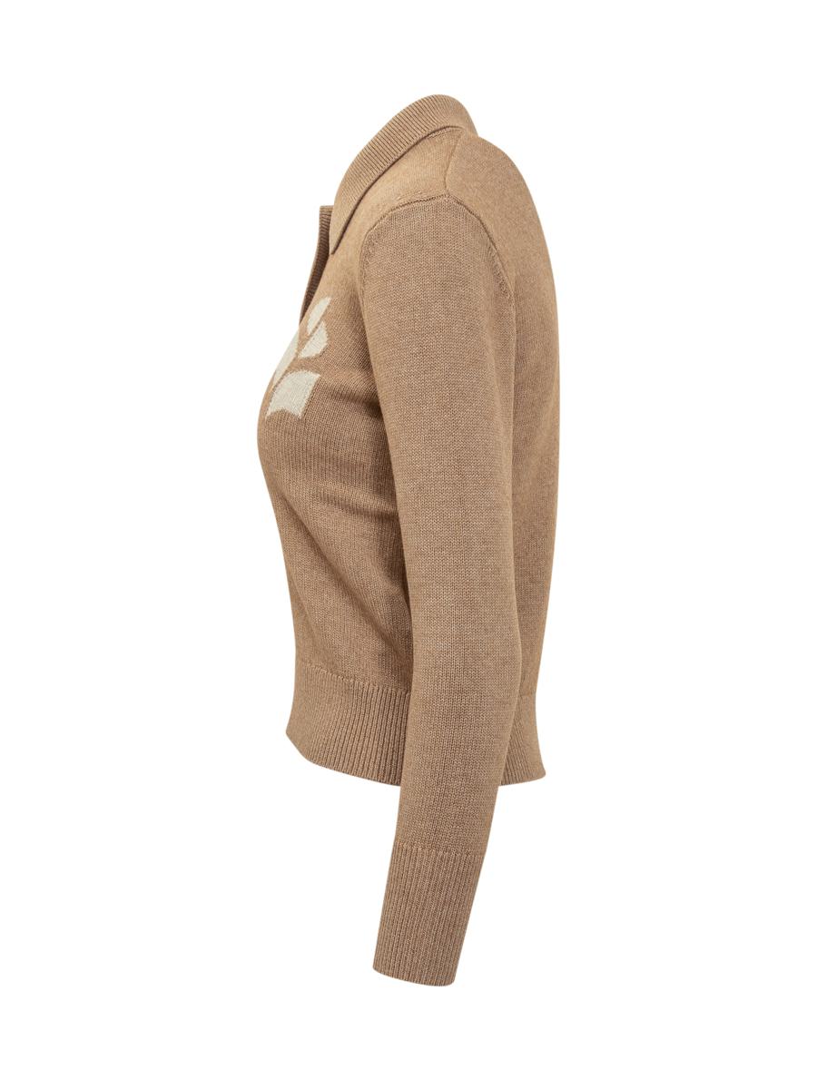 Isabel Marant Étoile pikétröja med broderad Marant Étoile-logga