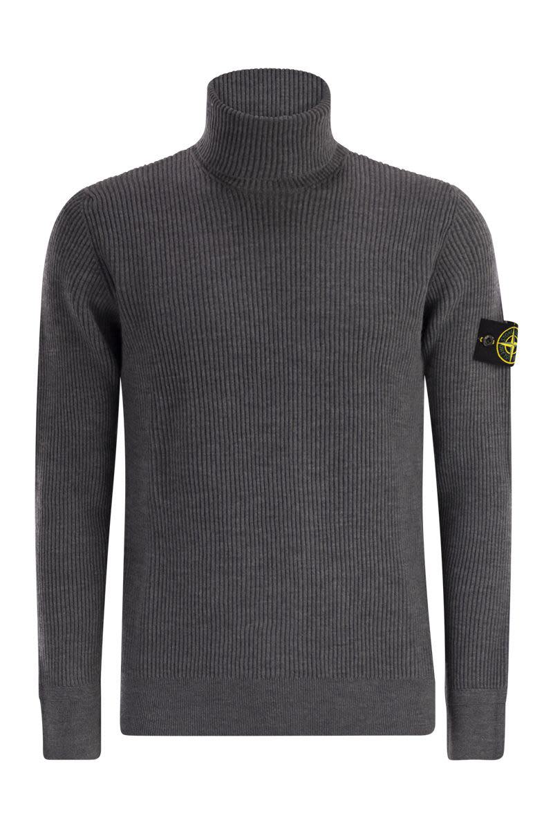 Stone Island Fint Ribbad Polotröja